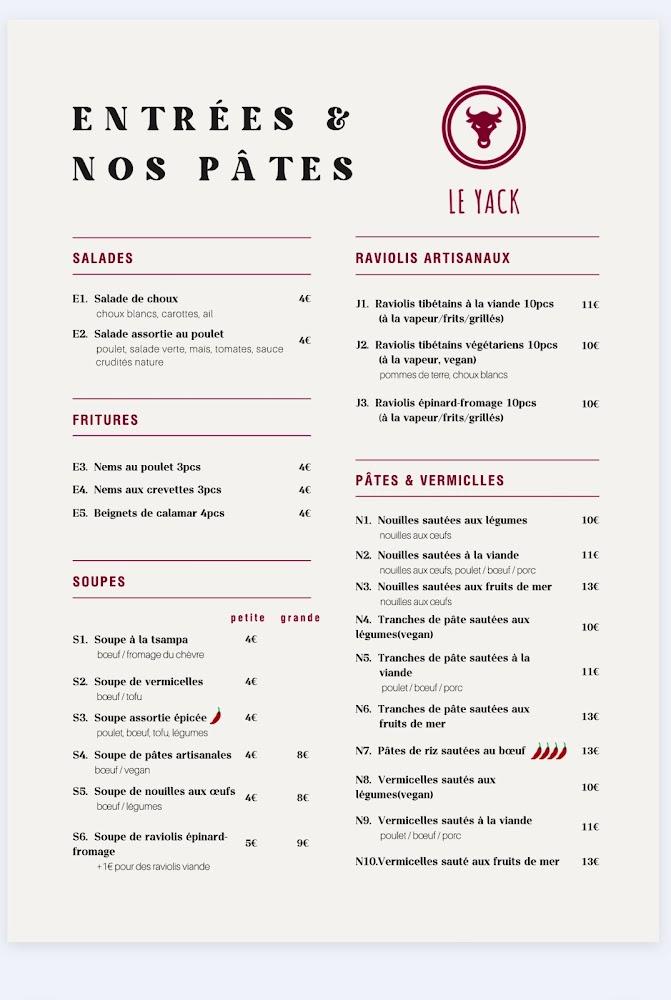 Le Yack - Menu Image 2