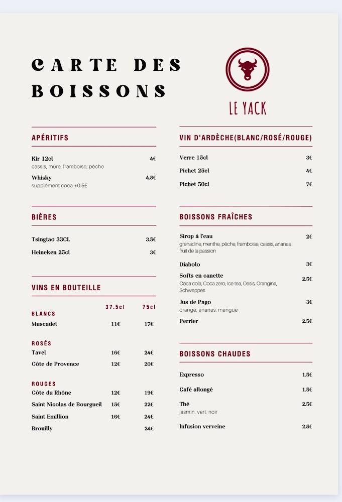 Le Yack - Menu Image 3